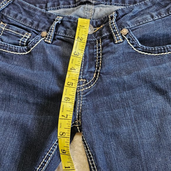 Silver Jeans Women's Blue Berkley Straight Legs Denim Jeans W28/L32 - Picture 6 of 10